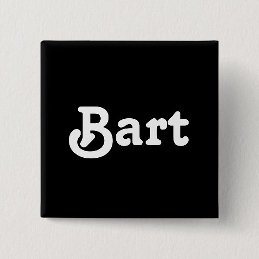 Button Bart (Vorderseite)