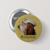 Button Basset Hound war da, getan, dass (Vorne & Hinten)