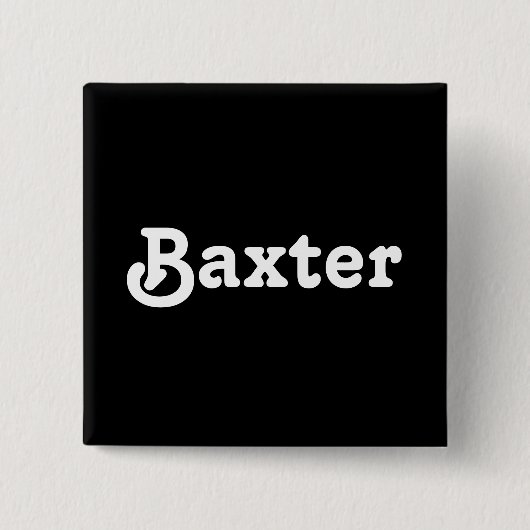 Button Baxter (Vorderseite)