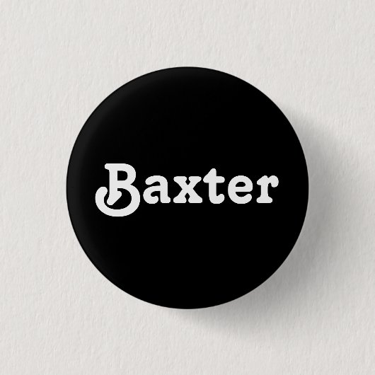 Button Baxter (Vorderseite)