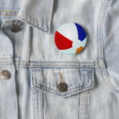Button Beach Ball Sommerspass Red White Blue Orang (Beispiel)