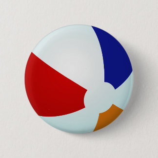 Button Beach Ball Sommerspass Red White Blue Orang