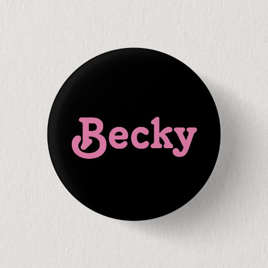 Button Becky (Vorderseite)