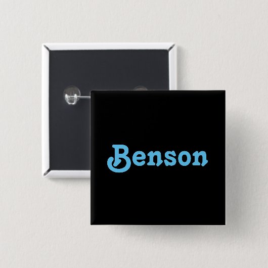 Button Benson (Vorne & Hinten)