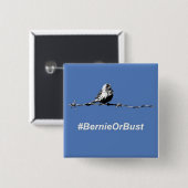 Button Bernie oder Bust (Vorne & Hinten)
