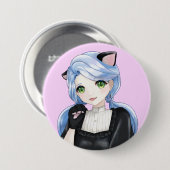 Button Black Cat (Vorne & Hinten)