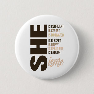 Button-Black History Month Knopfsatz Button