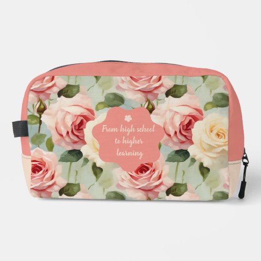 Button-Blume-Muster Waschbeutel (Vorderseite)