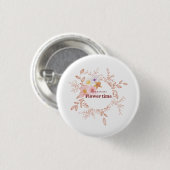 Button | Botanische Blume Zeit Pinback Button (Vorne & Hinten)
