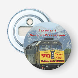 Button Bottle Opener 70. Geburtstag Party Gefallen Flaschenöffner