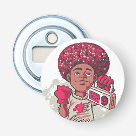 Button Bottle Opener – YOUTH Power Afro & Boombox  Flaschenöffner