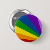 Button Bright Rainbow Summer Spaß Streifen (Vorne & Hinten)