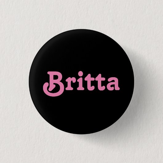 Button Britta (Vorderseite)