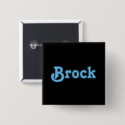 Button Brock (Vorne & Hinten)