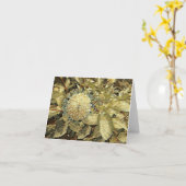 Button Bush - leere Grußkarte Karte (Gelbe Blume)