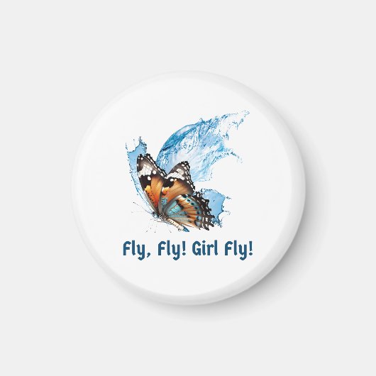 Button Butterfly Magnet (Vorne)