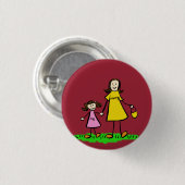 Button-Buttone für Mutter und Tochter-Familie Button (Vorne & Hinten)