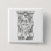 BUTTON CADUCEUS Square (Vorderseite)
