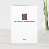 Button Candy Grußkarte Karte (Rückseite)