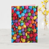 Button Candy Grußkarte Karte (Gelbe Blume)