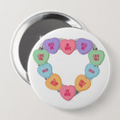 Button Candy Liebe Hearts (Vorne & Hinten)