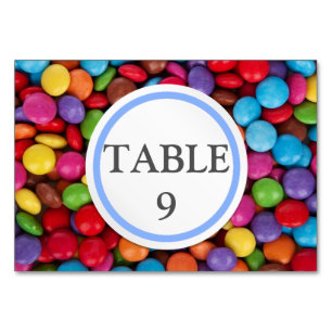 Button Candy Tischnummer