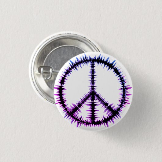 Button con símbolo de la paz. (Vorne & Hinten)