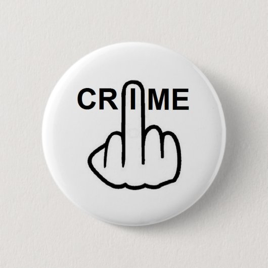 Button Crime Gedreht (Vorderseite)