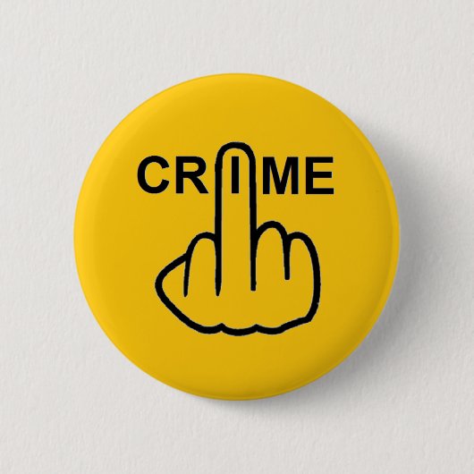 Button Crime Gedreht (Vorderseite)