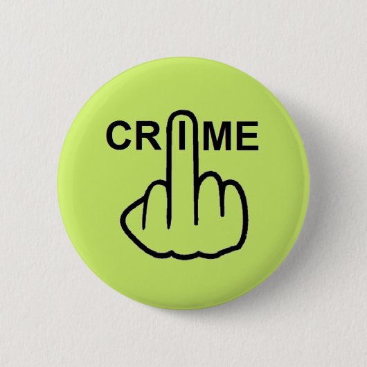 Button Crime Gedreht (Vorderseite)