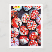 Button Cushions: Nagoya, Japan Postkarte (Vorderseite)