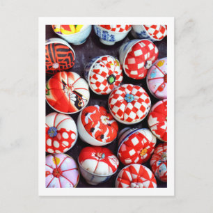Button Cushions: Nagoya, Japan Postkarte