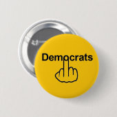 Button-Demokraten Drehte Button (Vorne & Hinten)