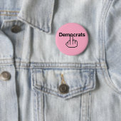 Button-Demokraten Drehte Button (Beispiel)