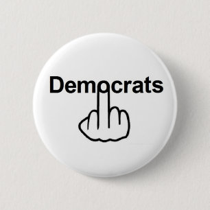 Button-Demokraten Drehte Button