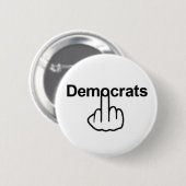 Button-Demokraten Drehte Button (Vorne & Hinten)