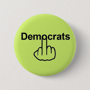 Button-Demokraten Drehte Button
