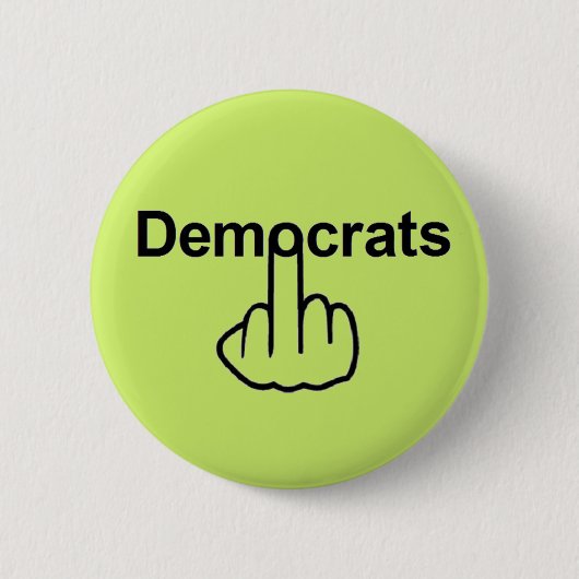Button-Demokraten Drehte Button (Vorderseite)