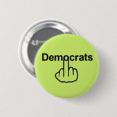 Button-Demokraten Drehte Button (Vorne & Hinten)