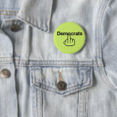 Button-Demokraten Drehte Button (Beispiel)