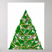 Button den Stern auf dem Baum Poster (Vorne)