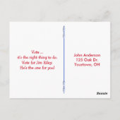 Button der Abstimmung Postkarte (Rückseite)