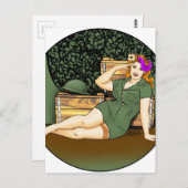 Button der Armee Postkarte (Vorne/Hinten)