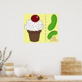 Button der Babydusche Poster (Küche)