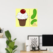 Button der Babydusche Poster (Heimbüro)