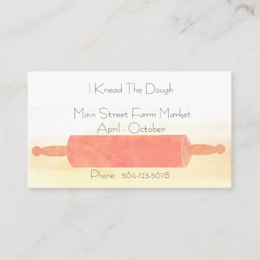 Button der Bäckerei Visitenkarte (Vorderseite)