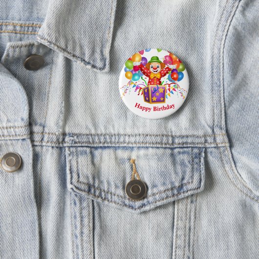 Button der Birthday Clown Button (Beispiel)