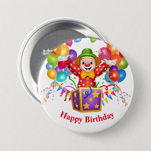 Button der Birthday Clown Button