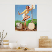 Button der Bushaltestelle Poster (Küche)