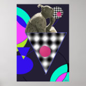 Button der Eiscreme in der Gesellschaft Poster (Vorne)